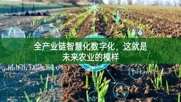 全產業鏈智慧化數字化，這就是未來農業的模樣