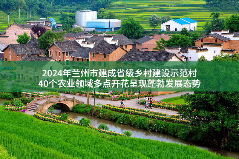 2024年蘭州市建成省級鄉村建設示范村40個農業領域多點開花呈現蓬勃發展態勢